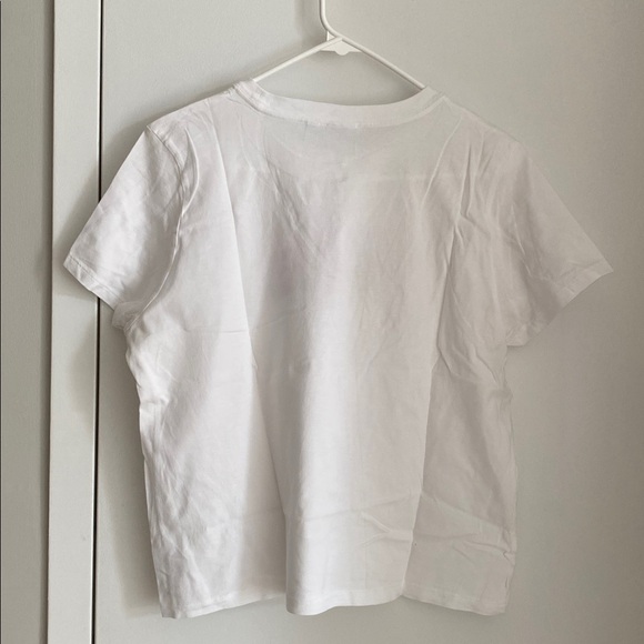 ARITZIA Sunday Best White Graphic Tee Size L | Fairy 🧚 | “Leaf me alone” 🍃 - Picture 5 of 7